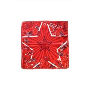 NEW SATURDAY SILKS women's fringed spirit scarf in red